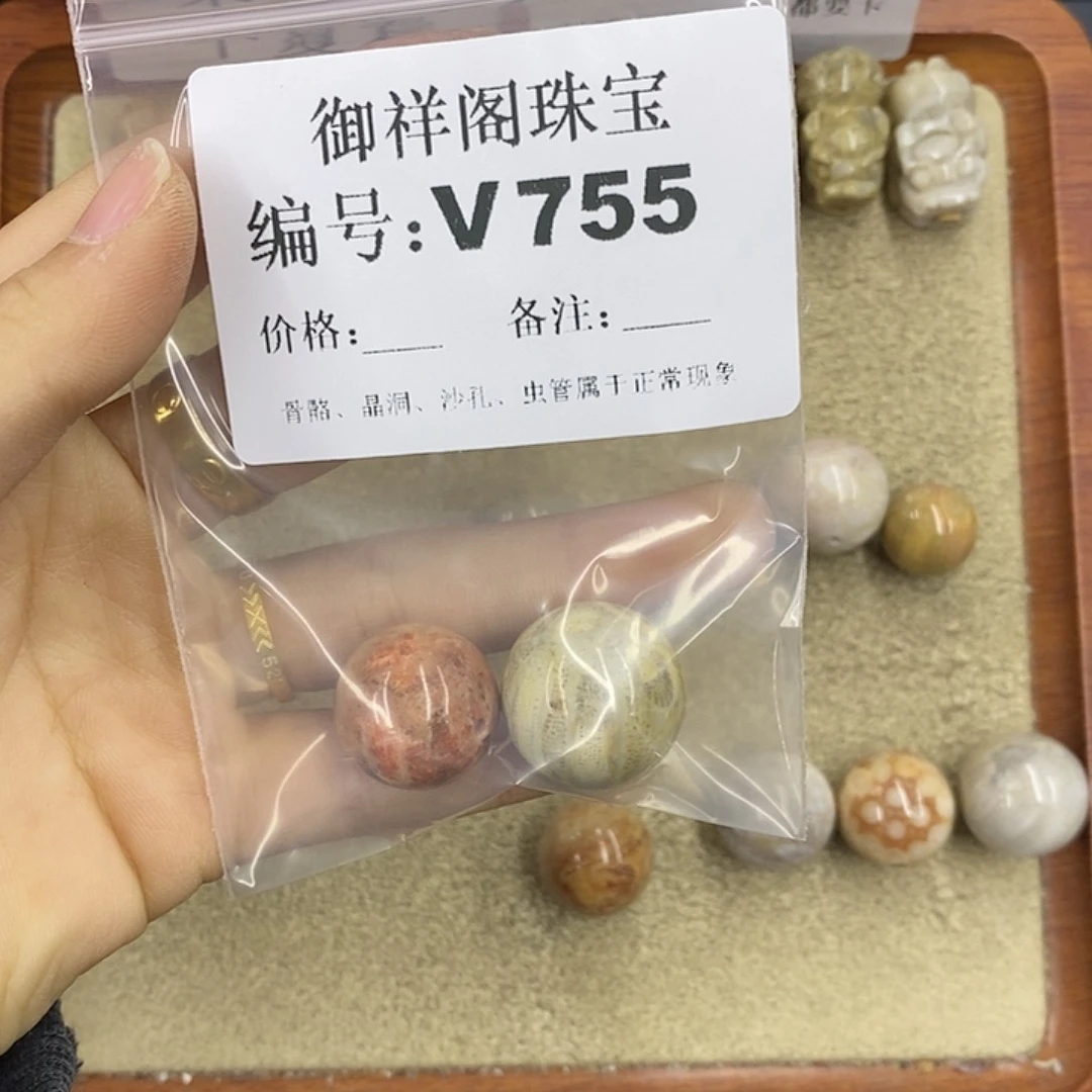 硅化珊瑚（珊瑚玉）颈饰未镶嵌梓*