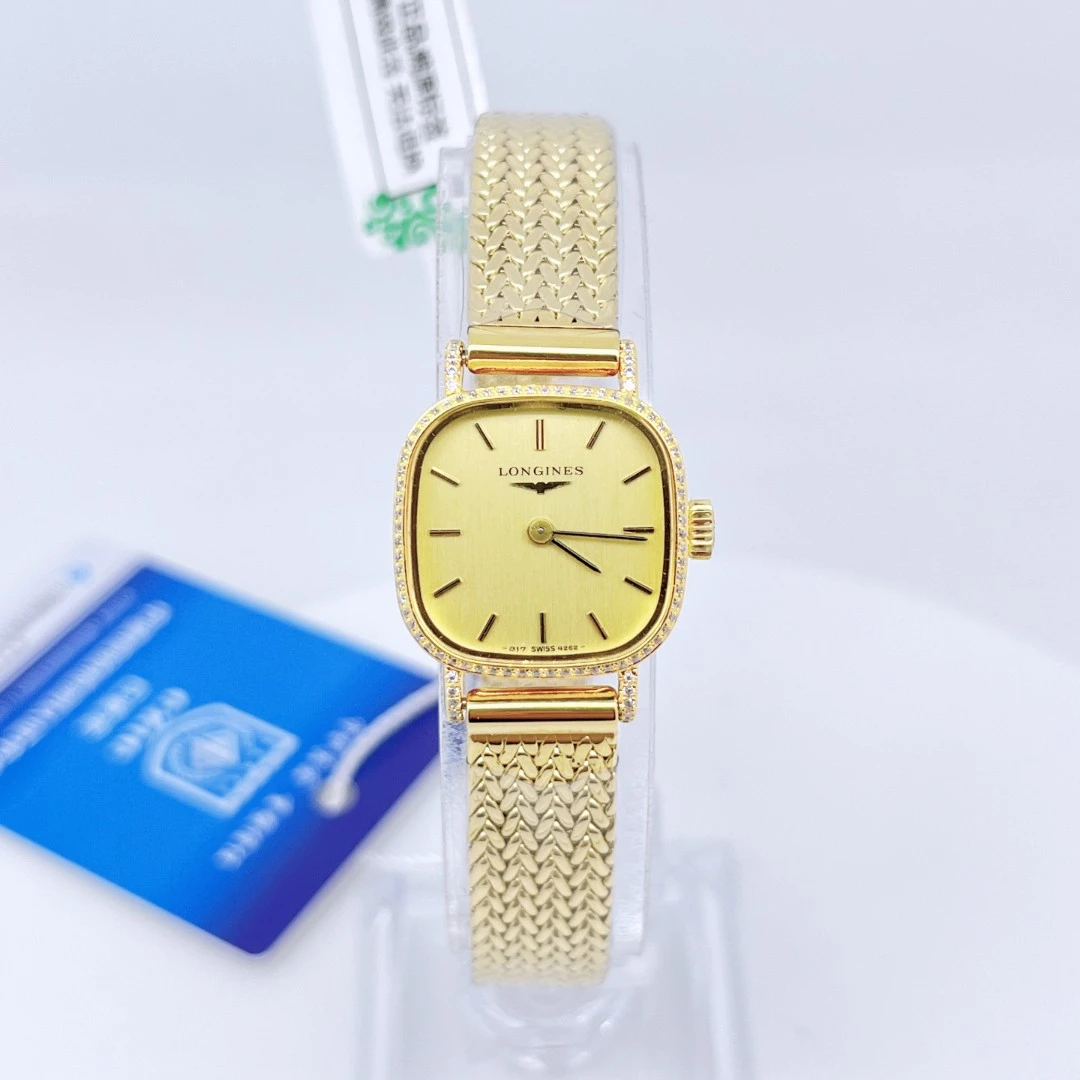 95新 Longines/浪琴 手动机械后钻19mm/公价32999/wh9456