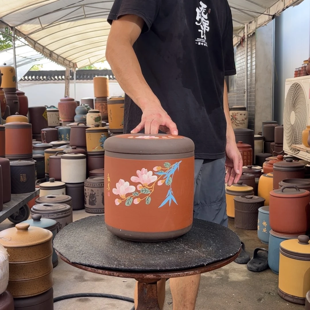 紫砂茶叶罐8 饼茶叶罐