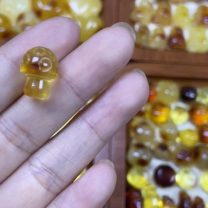 吊坠橄榄核蘑菇38
