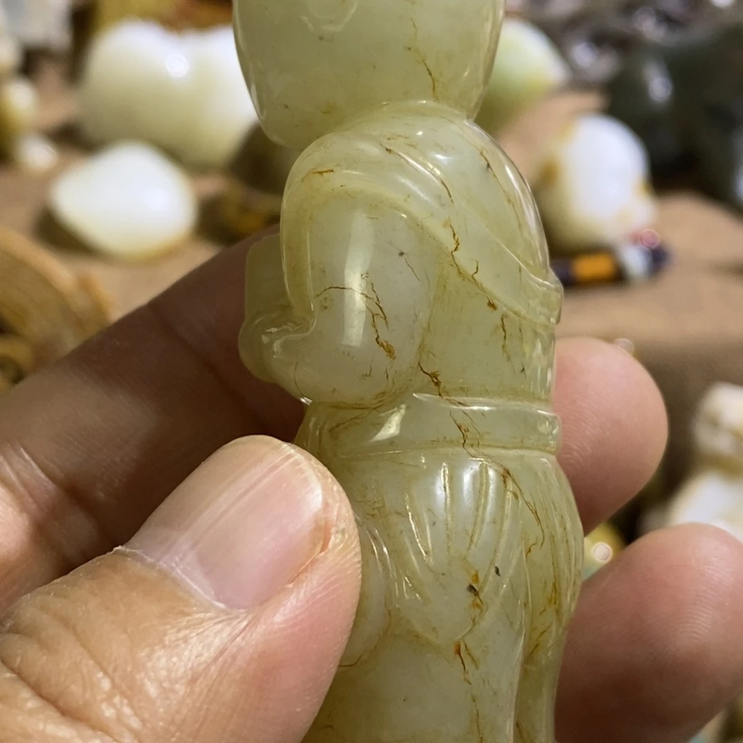 泱***夏和田玉（糖玉）未镶嵌挂件