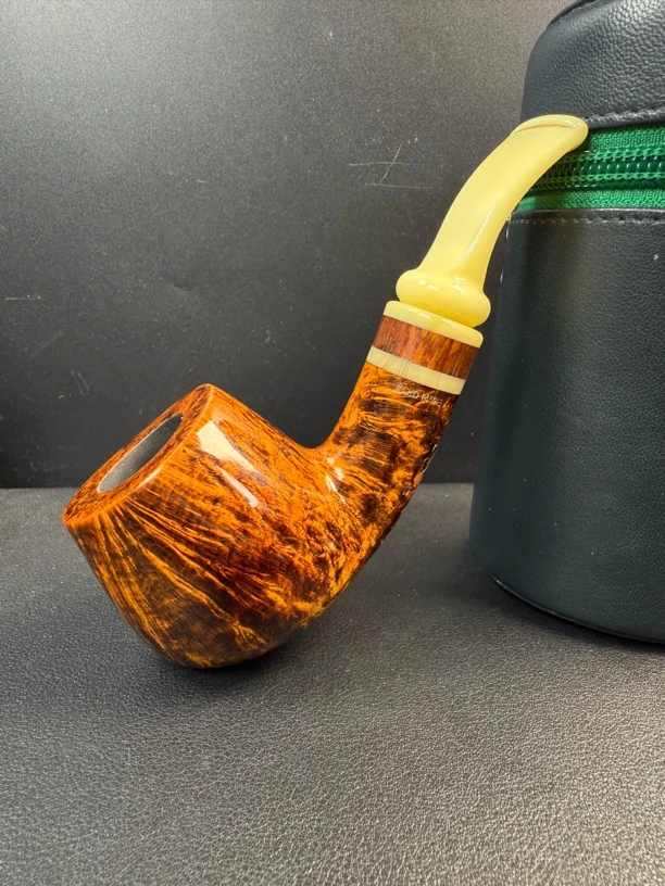 丹麦吉普森IDA4石楠木烟斗（内径21.8斗深39.8长131）