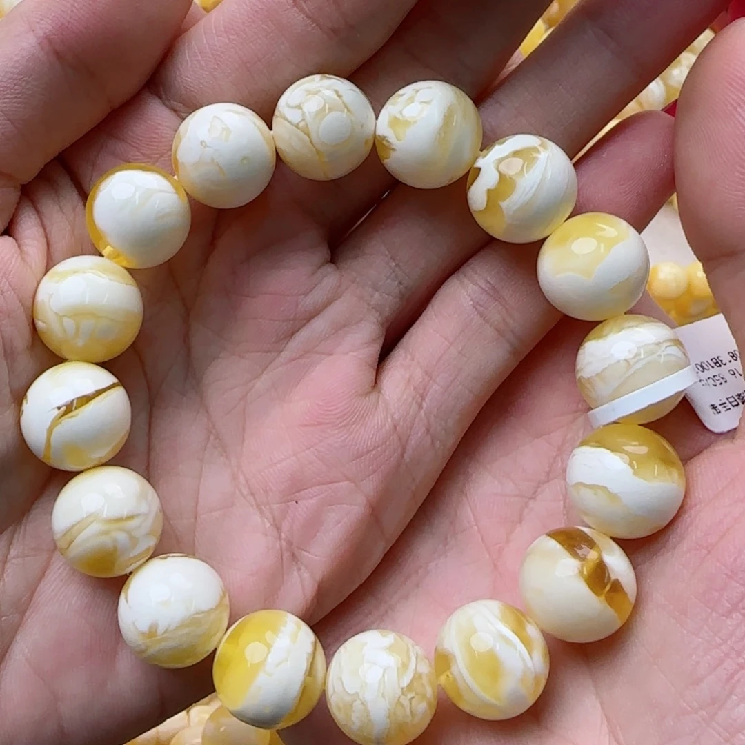 琥珀未镶嵌手链蜜蜡手串