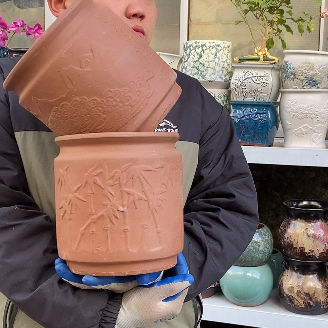 花盆紫砂口20高20福利