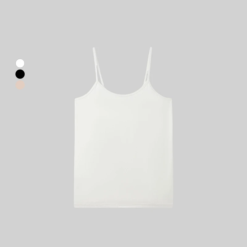 SPAO韩国同款2025年夏季新品女士简约休闲纯色内搭吊带SPRNFA9A20