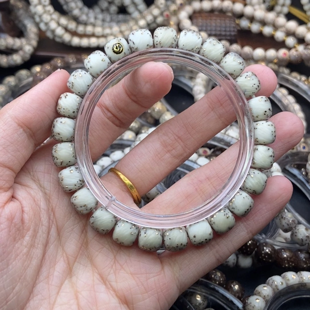 子****星月菩提吊坠拉丝雕刻河豚