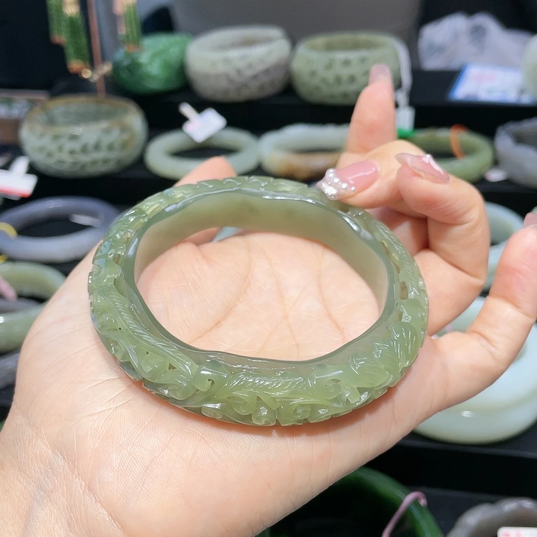 【闪购商品】和田玉手镯59圈口3未镶嵌