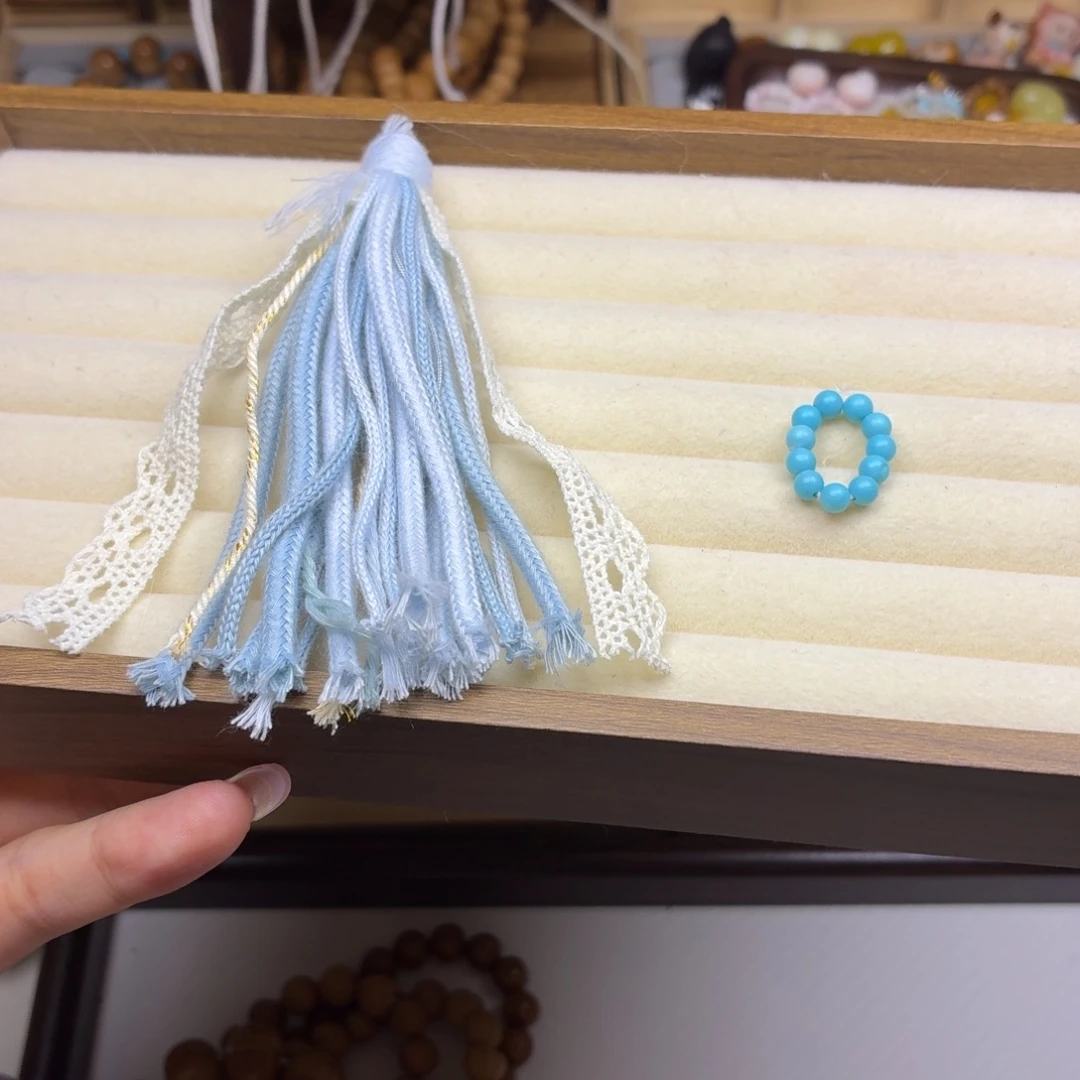 戈***猴头核桃手串卡环➕流苏