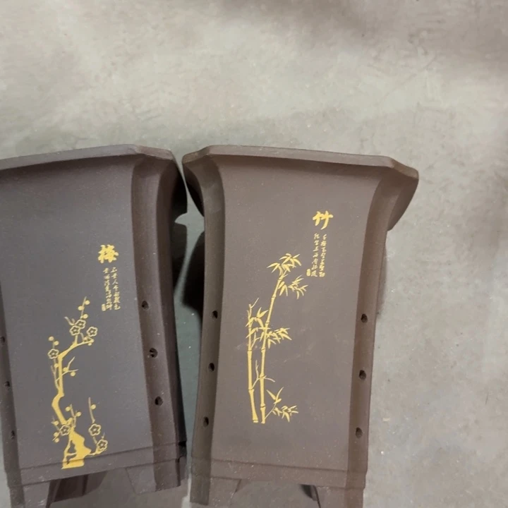紫砂紫砂花盆破损补发高度22口径16俩只