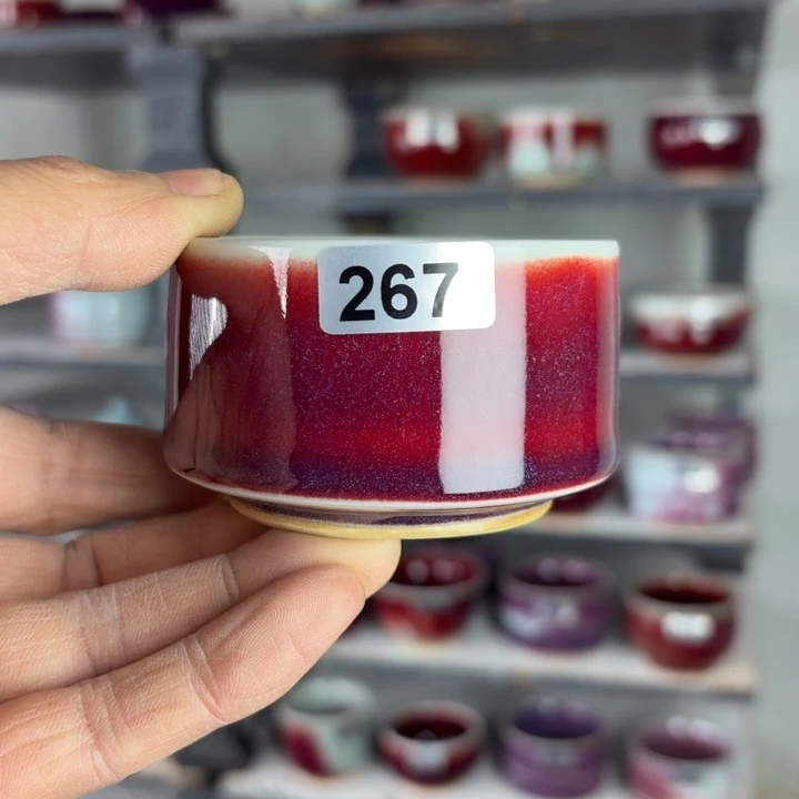 A***A267纯手工拉坯钧瓷原矿釉主人杯