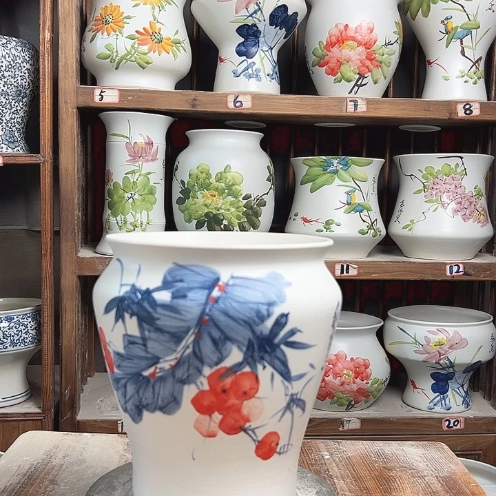 摆件小脚芭蕉叶新款陶瓷陶瓷