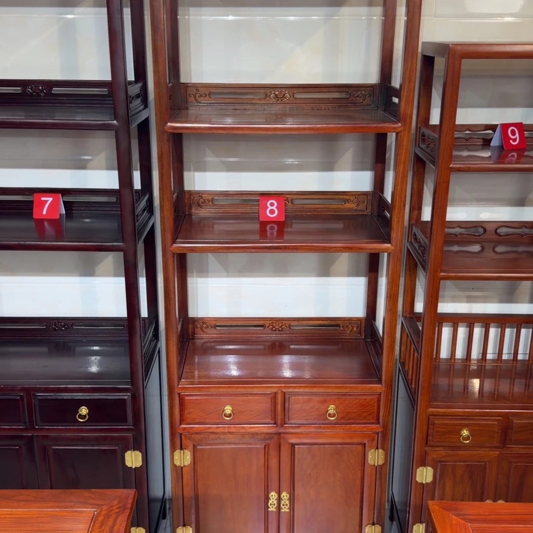 阿***池花梨木类成套家具越南花梨62乘33高178书柜