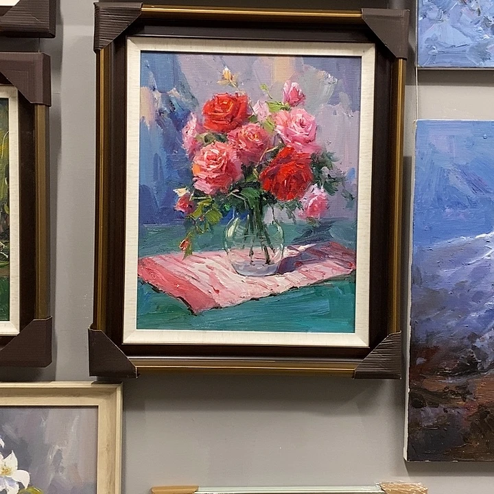 油画带外框画芯尺寸40x50cm