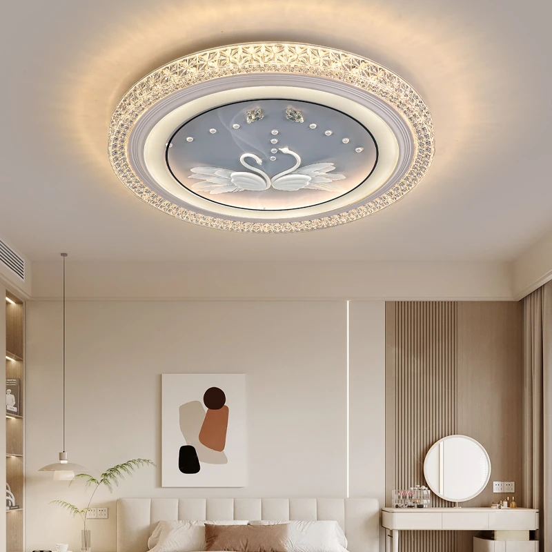 2024年新款书房圆形房间阳台客厅灯具主卧室灯LED吸顶灯简约现代