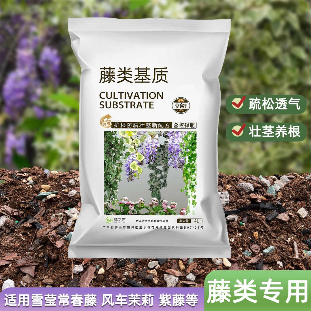 藤类专用种植雪莹常春藤营养土风车茉莉盆栽养花爬藤络石泥炭花土