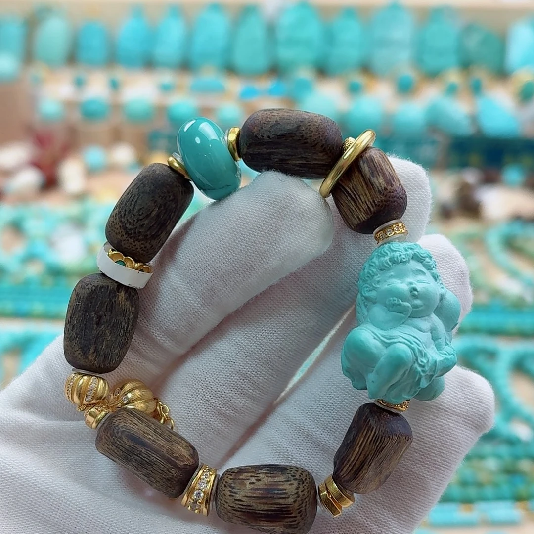 绿松石银S925镶嵌珠宝奇石