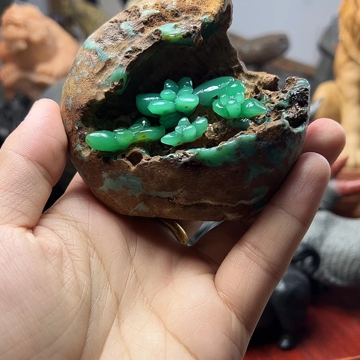 四川石抖*雅安绿摆件