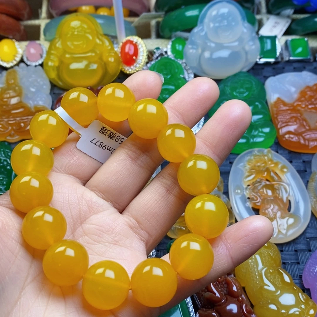 玛瑙/玉髓未镶嵌手链卡16微瑕