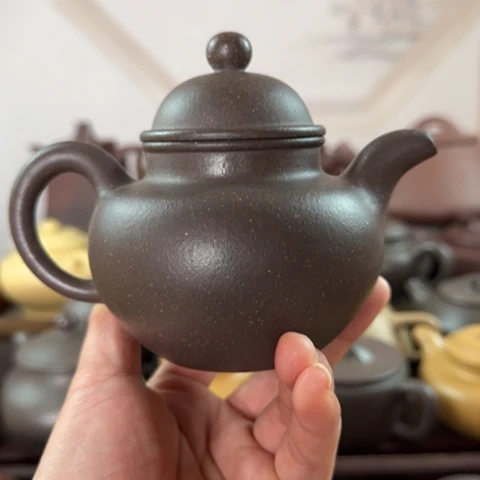 茶壶紫砂梨皮天青300cc