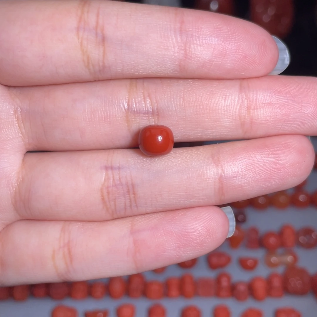 南红玛瑙未镶嵌瓦西老型7mm+