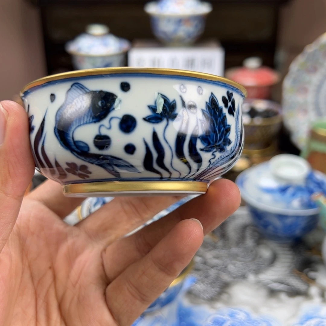 李***.瓷片景德镇手工手绘陶瓷