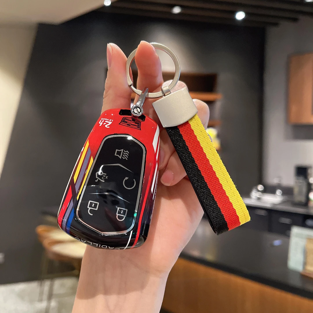 适用于凯迪拉克钥匙套XT5 XT4 XT6 XTS CT4 CT5 CT6 ATSL扣SRT壳