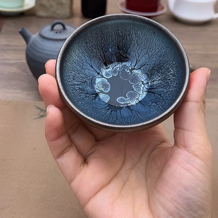 摆件陶手工油滴建盏