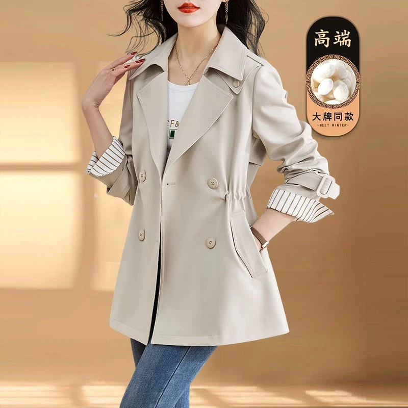 高级感短款风衣女小个子2025春秋新款超好看气质收腰时尚休闲外套
