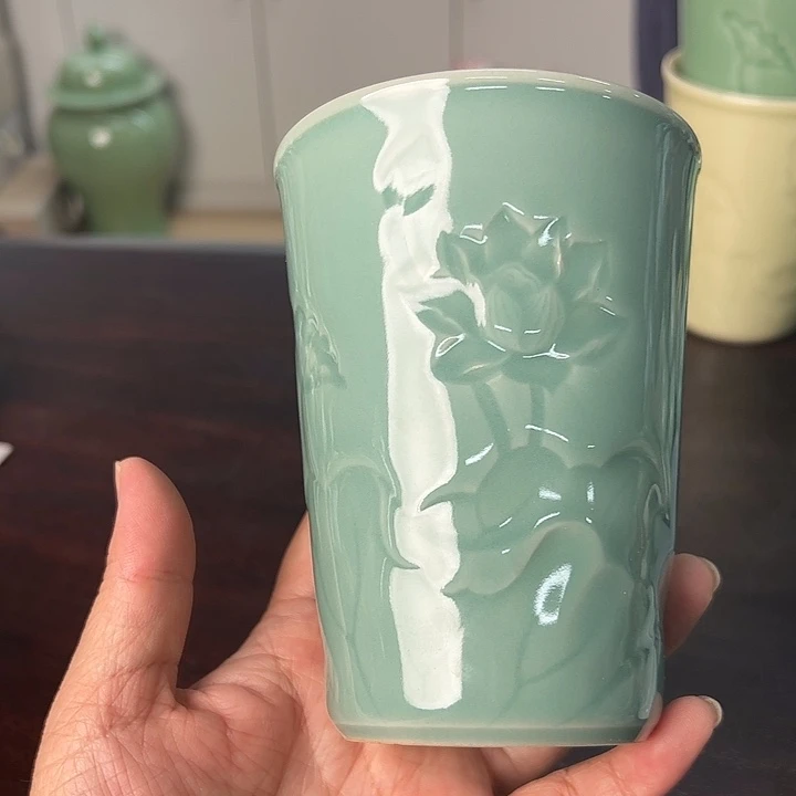 龙泉云间青瓷小米茶器