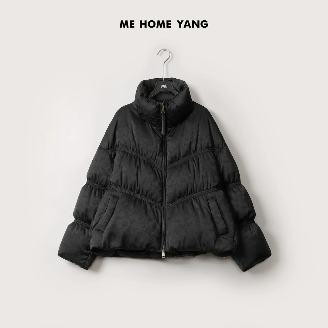 ME【黑藤蔓鹅绒服】白鹅绒保暖厚款高端百搭休闲新款羽绒服MEQC3856