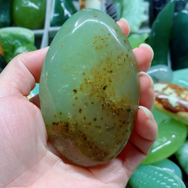 蛇纹石玉未镶嵌手把件