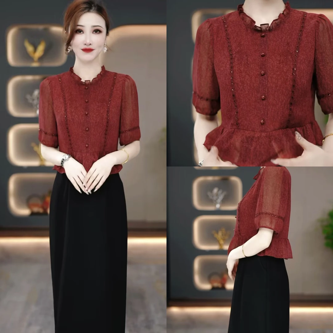 夏季时尚连衣裙2025新款气质显瘦时尚百搭收腰连衣裙MY25Y726款