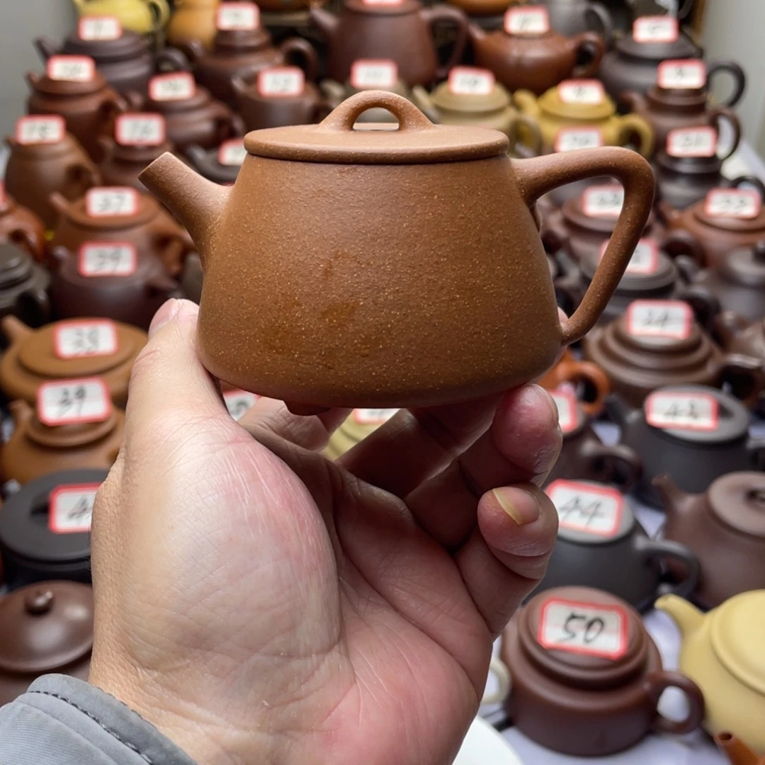 紫砂茶壶宜兴紫砂半手工