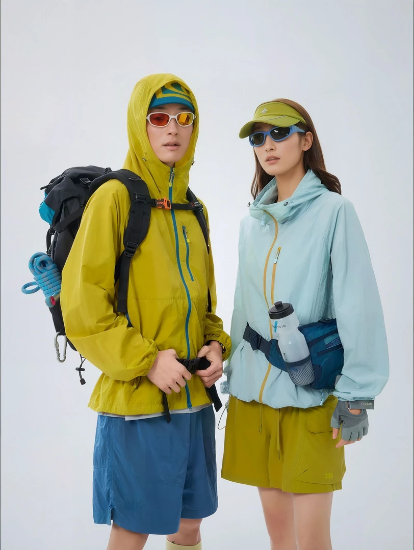 防晒衣2025年夏日美式工装潮流凉感户外登山轻薄男女同款