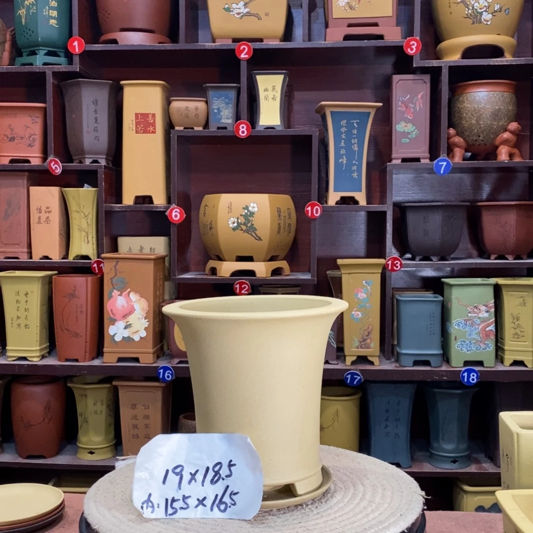 紫砂艺术紫砂花盆