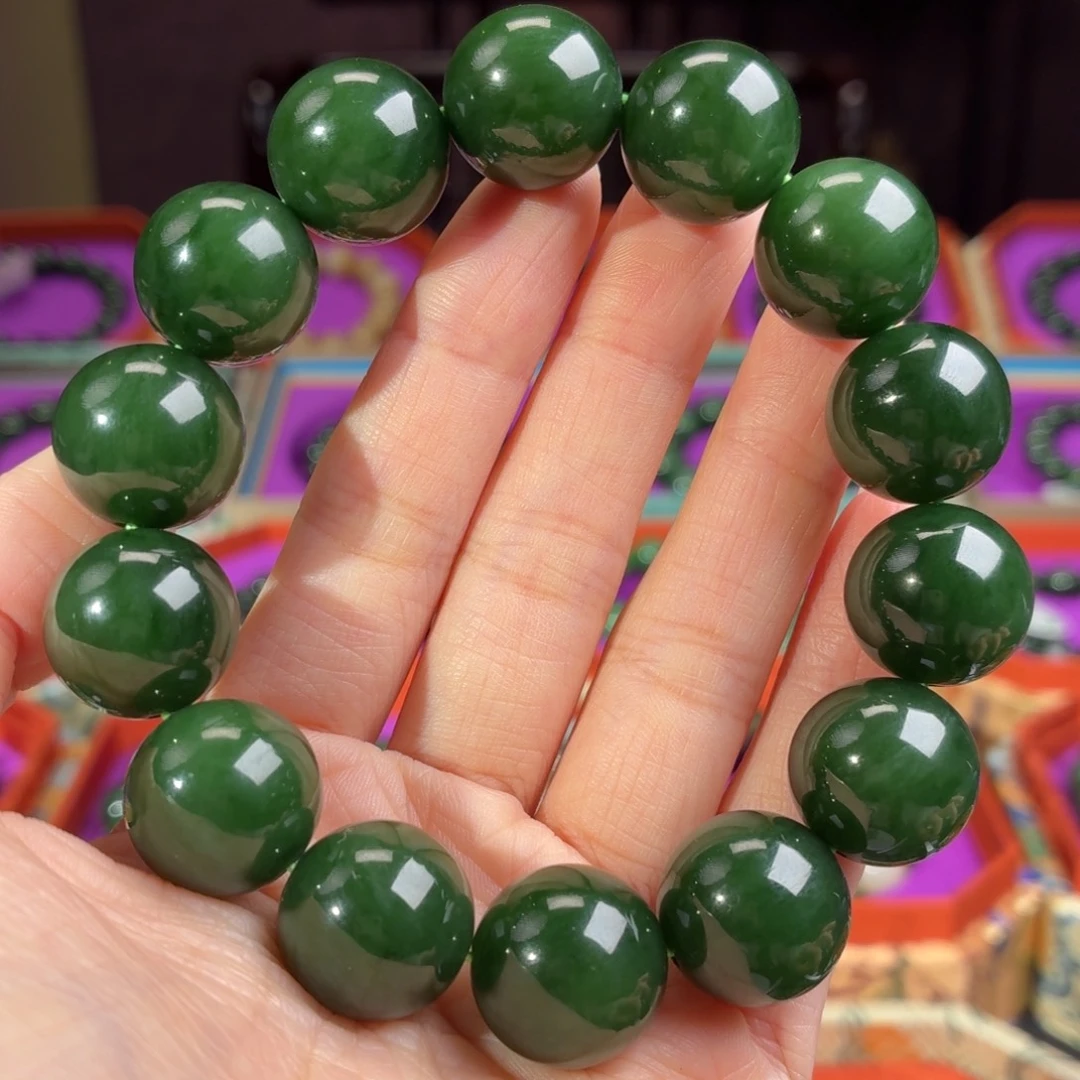 和田玉（碧玉）未镶嵌手串