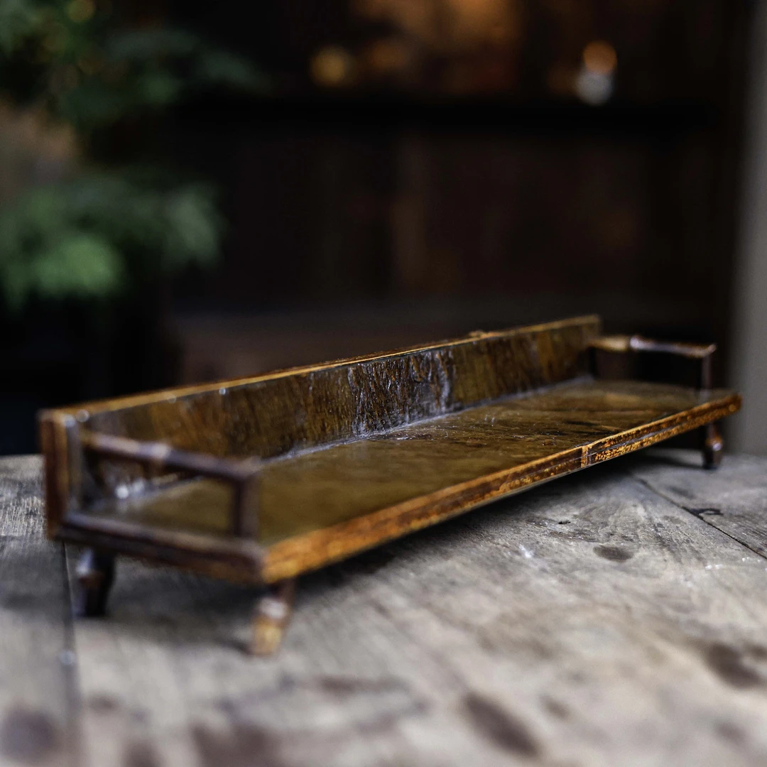 【纳兰】崖石单层杯架家用茶道零配（草堂0006）