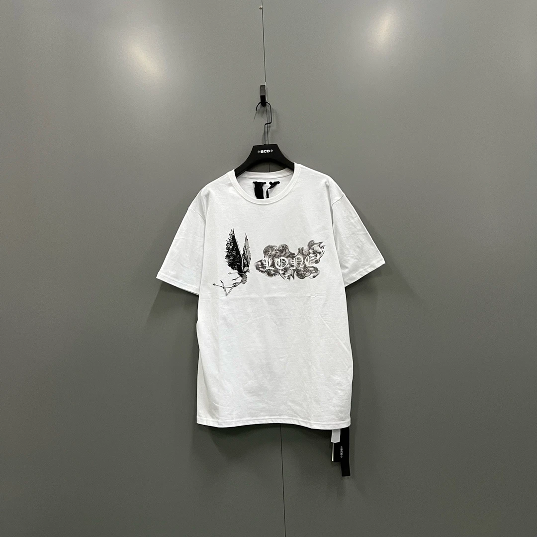 【玥姐专属】018527 V牌 白色烟雾恶魔天使V字短袖