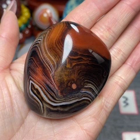 玛瑙/玉髓珠宝奇石未镶嵌面***油