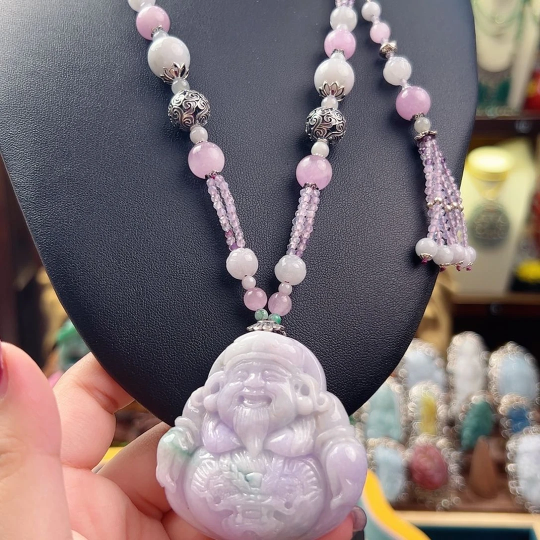 1****翡翠未镶嵌颈饰国风