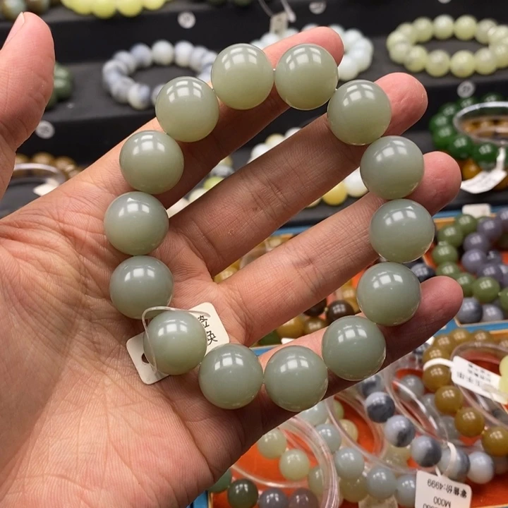 和田玉未镶嵌手链