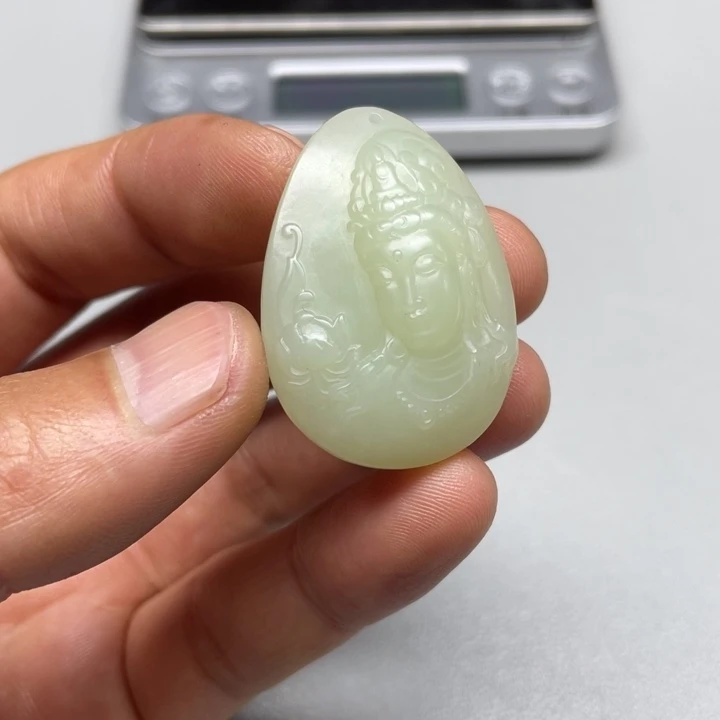 和田玉吊坠(不含链)未镶嵌非*