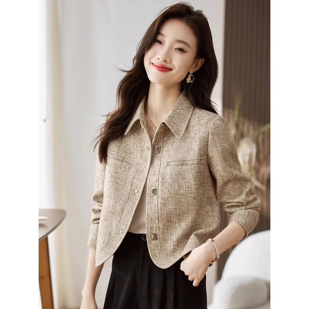 彩羊小香风外套女士春秋2025爆款高级感气质小个子短款上衣开衫