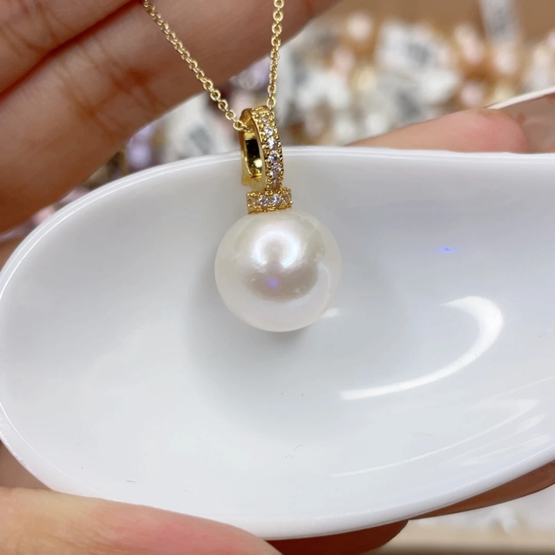 淡水珍珠未镶嵌吊坠(赠链)