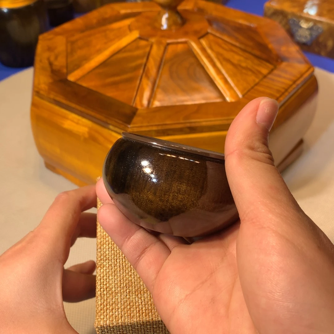 金丝楠阴沉木茶杯