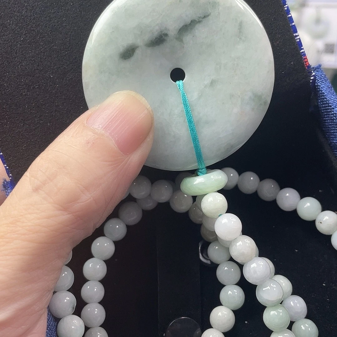 翡翠未镶嵌颈饰毛衣链