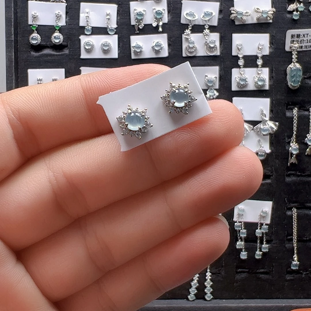 翡翠银S925镶嵌手链