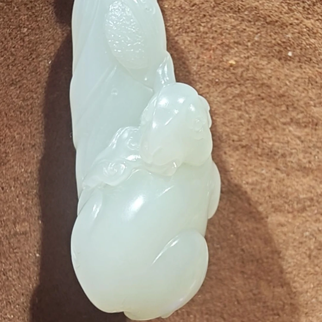 和田玉（糖玉）米达未镶嵌