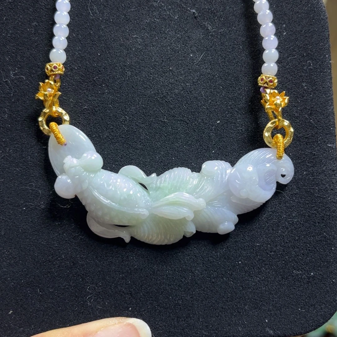 翡翠未镶嵌颈饰天然翡翠