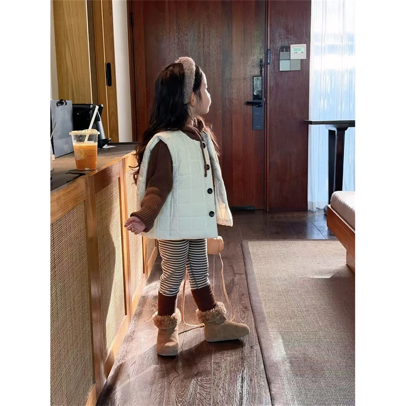 YTJJ·25冬~条纹袜套加绒打底裤2659088（童装汉服）